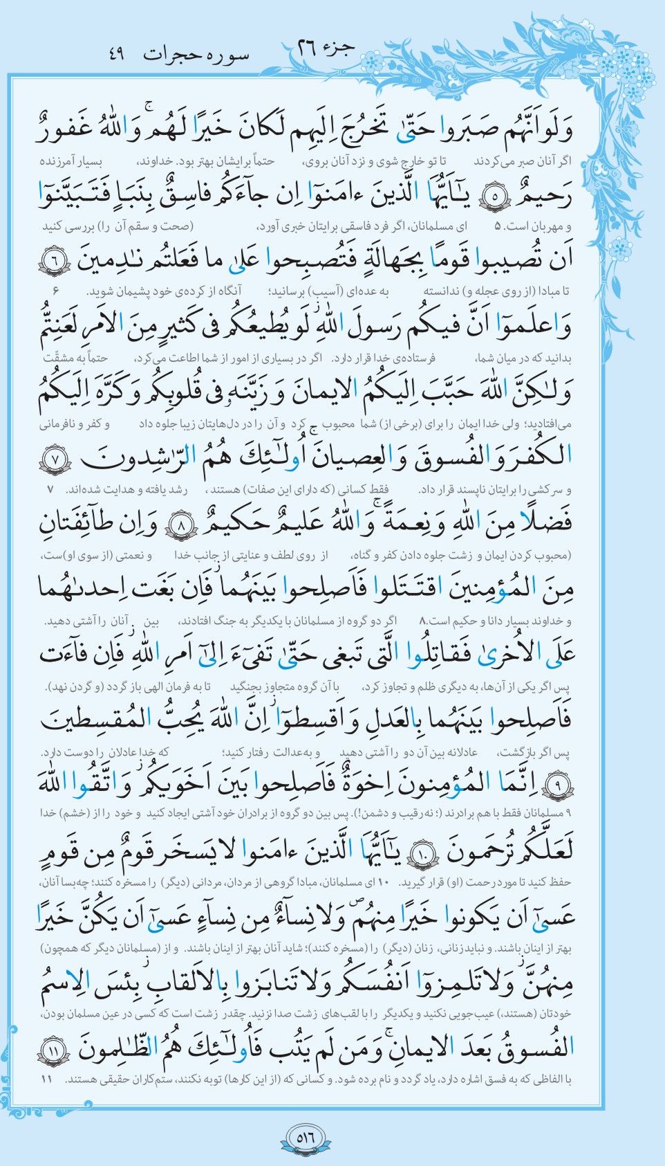 Sura Al-Huyurat
